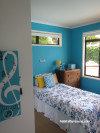 blue bedroom, kids bedroom, childrens bedroom, blue paint, interior 