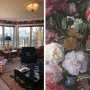 wallpaper inspiration, wallpaper ideas, floral interior, floral wallpaper, living room inspiration