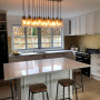 kitchen inspiration, kitchen ideas, kitchen design, white kitchen, resene alabaster, gold interior