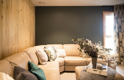 living room inspiration, living room ideas, dark feature wall, timber feature wall, lounge ideas