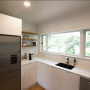 kitchen, white kitchen, neutral kitchen, resene black white, renovated kitchen