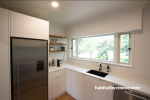 kitchen, white kitchen, neutral kitchen, resene black white, renovated kitchen