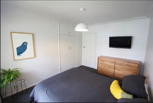 master bedroom, white bedroom, neutral bedroom, resene black white, bird print, bedroom