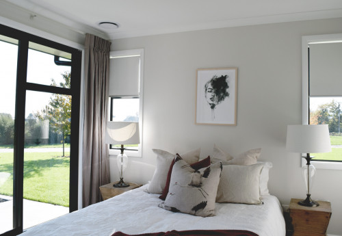 bedroom, spare bedroom, white bedroom, neutral bedroom, resene white pointer, sunny bedroom