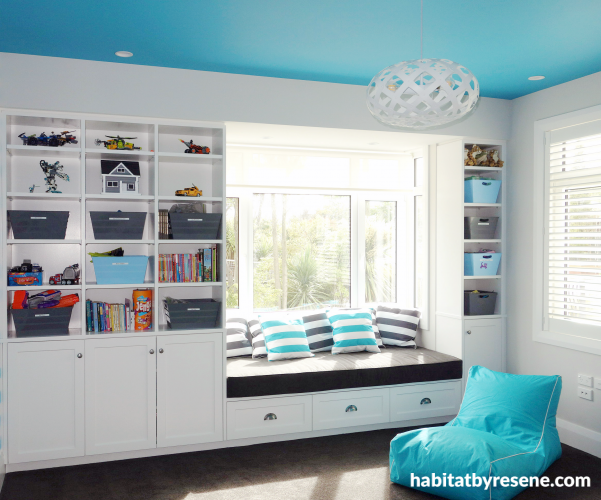 blue, children, bedroom, kid's room, play room, playrom, paint ideas, paint trends