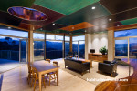 plywood ceiling, painted ceiling, living room, lounge, dining room, open-plan living 