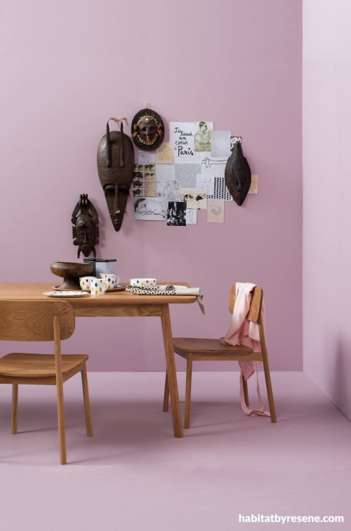 dining room, citta design, study, pink dining room, picasso inspired 