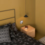 bedroom, yellow bedroom, gold bedroom, citta design, black and yellow, mustard bedroom 