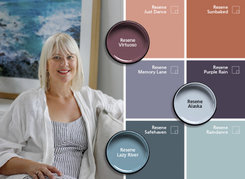 stylist, Resene The Range fashion fandeck 20, colour trends, amber armitage, blush tones, blue
