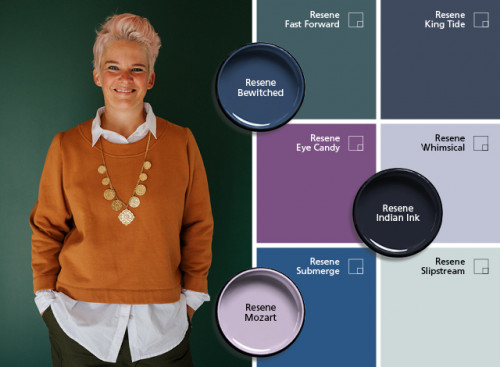 stylist, Resene The Range fashion fandeck 20, colour trends, green, blue, kate alexander
