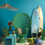 seaside decor, blue, green, cream, paint ideas, paint trends