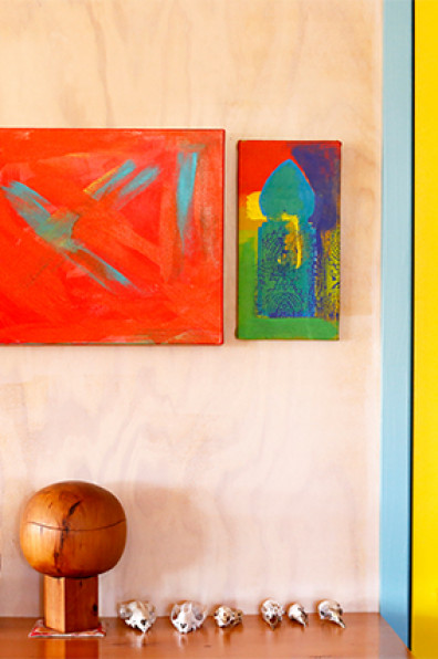 Sharon crafts a colourful haven for two Sharon crafts a colourful haven for two