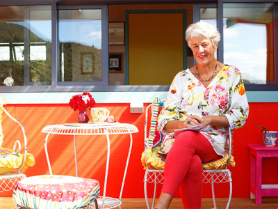 Sharon crafts a colourful haven for two
