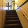 yellow interior ideas, yellow interior inspiration, yellow stairwell, stairwell design, resene