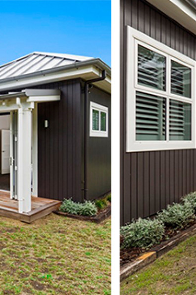 A classically-styled Matarangi bach makes the most of open-plan living