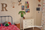 neutrals, children, herringbone, kids, painted patterns, stencils, paint ideas