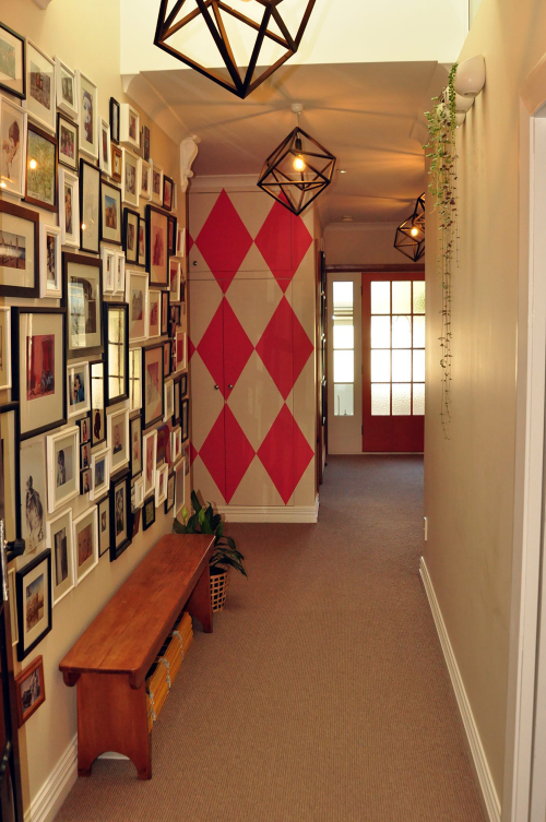neutrals, cream, entrance, entranceway, hall, hallway, painted furniture