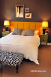 bedroom, master bedroom, grey, feature wall, paint ideas
