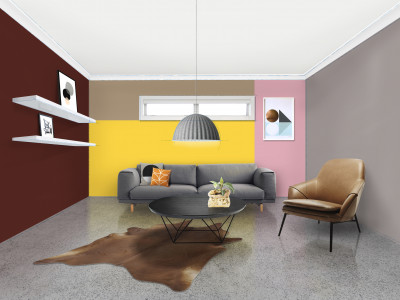 Living room, 3 ways