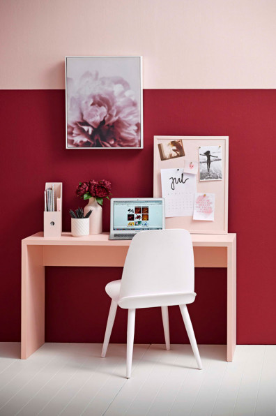 Rethinking pink and red walls