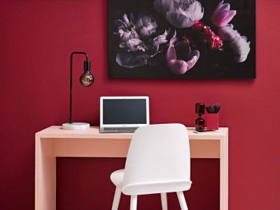 Rethinking pink and red walls