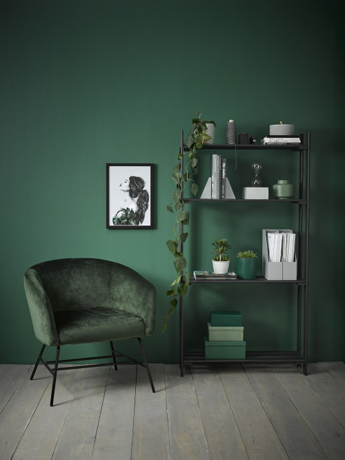 home office, study, green home office, green study, green feature wall, resene mother nature