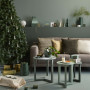 green, decorating with green, green rooms, green living rooms, christmas, christmas decorations, dec