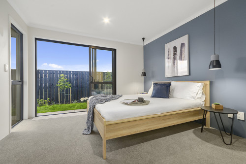 blue, bedroom, white, neutrals, blue feature walls, feature wall ideas, blue bedrooms