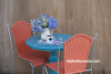 wicker chair makeover, diy, orange chair, orange paint, Resene Flamingo