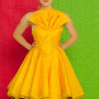 Resene fashion, Resene paint, fashion colours, Resene turbo, yellow dress