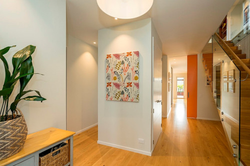 hallway inspiration, hallway design, open living ideas, open plan living inspiration, resene