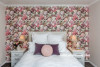 wallpaper feature wall, floral wallpaper, floral feature wall, floral bedroom, wallpaper inspiration