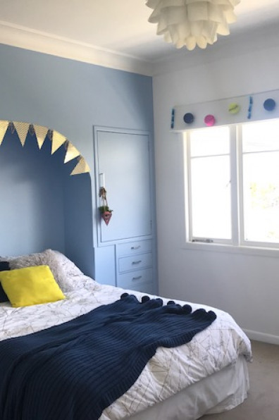 Erina and Matt’s fearlessly colourful family home