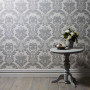 luxury wallpaper, grey, traditional