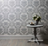 luxury wallpaper, grey, traditional