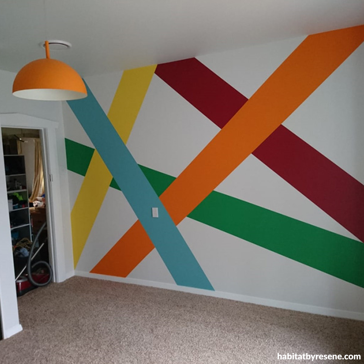 Aron Taaffe creates colourful mural in son’s bedroom | Habitat by Resene