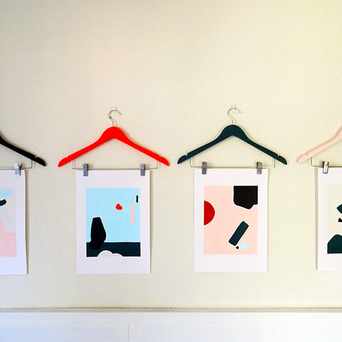 DIY Painted Coat Hanger Art Habitat by Resene