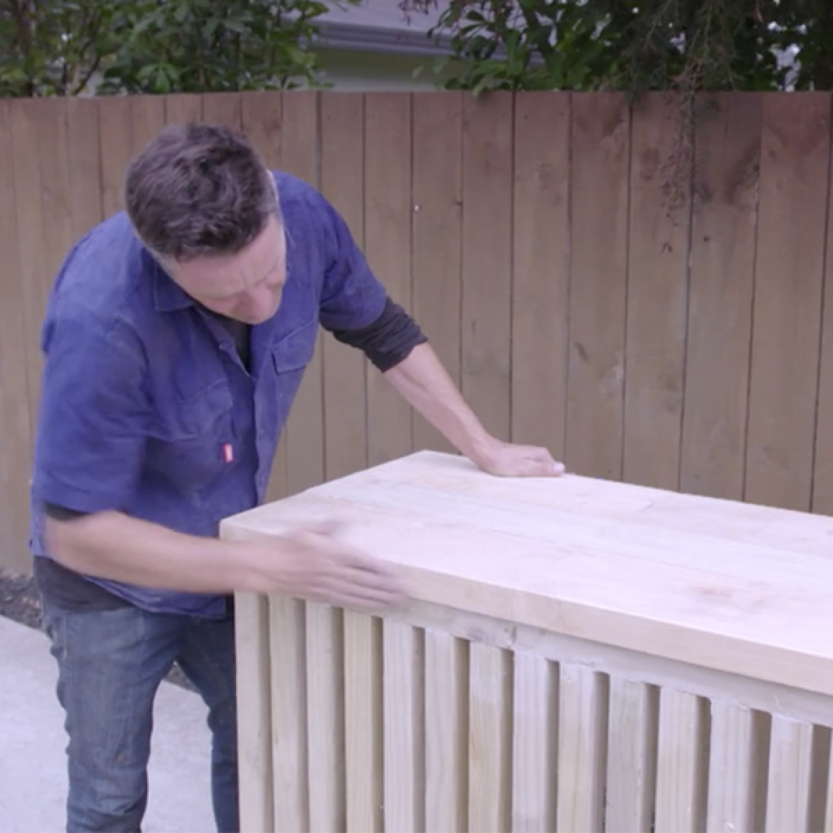 Get Growing make a heat pump cover Habitat by Resene