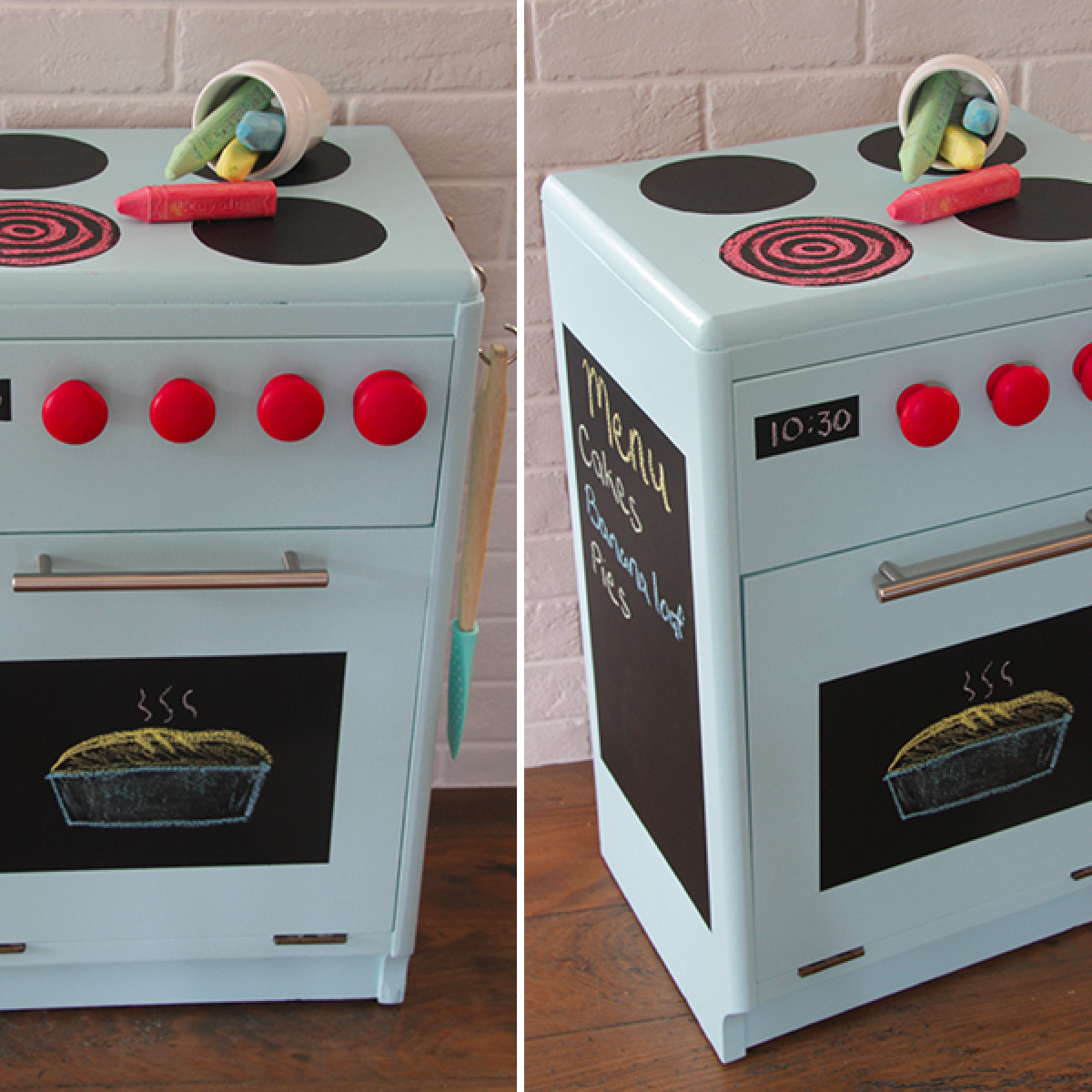 Turn an unwanted into a magical kid’s oven Habitat by Resene