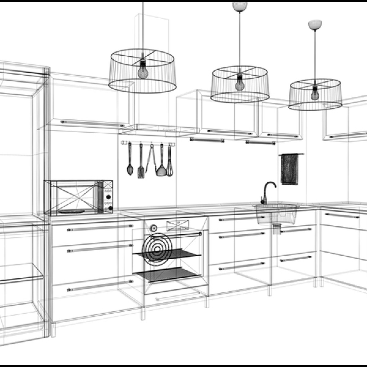 Эскиз кухонной мебели