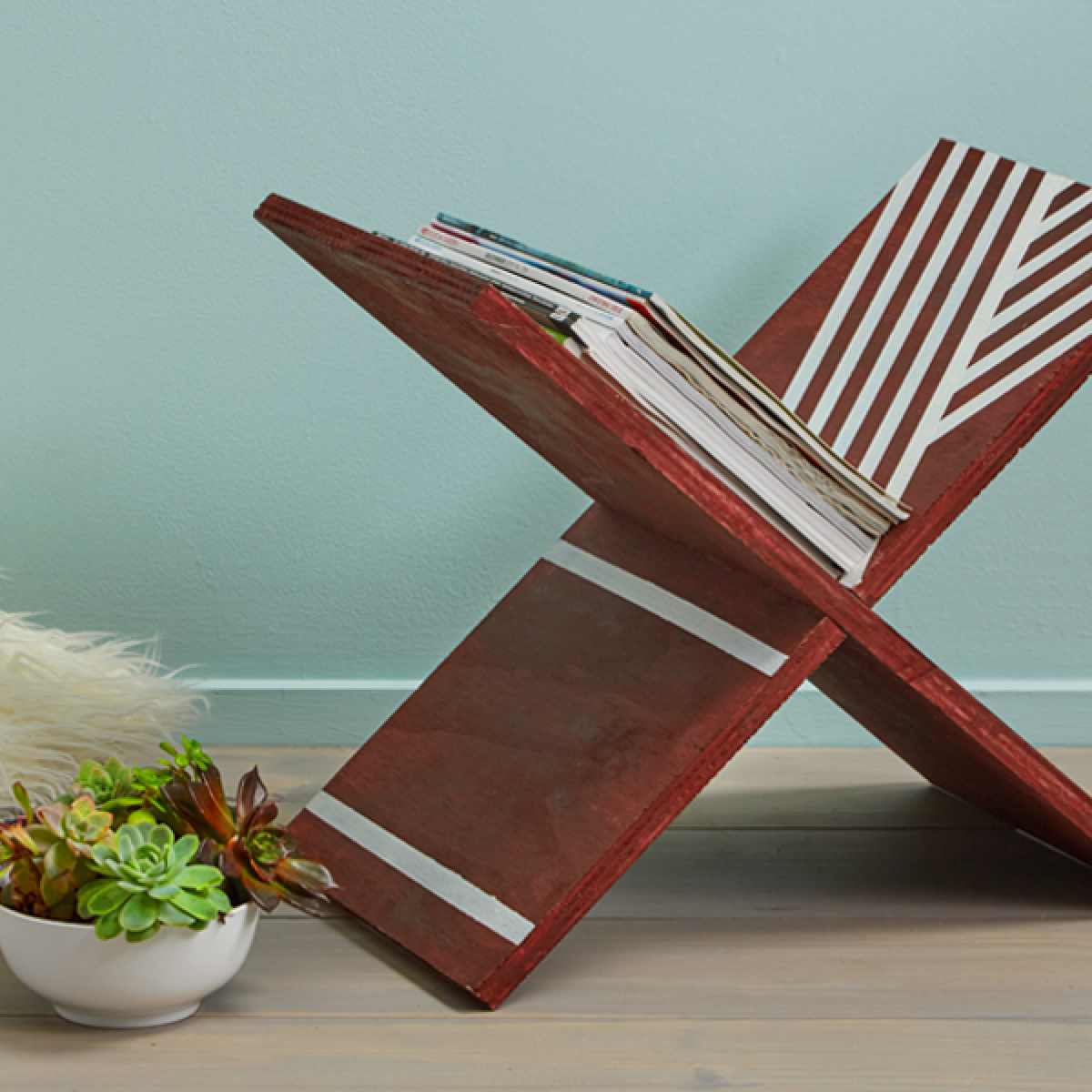 Make a magazine rack Habitat by Resene