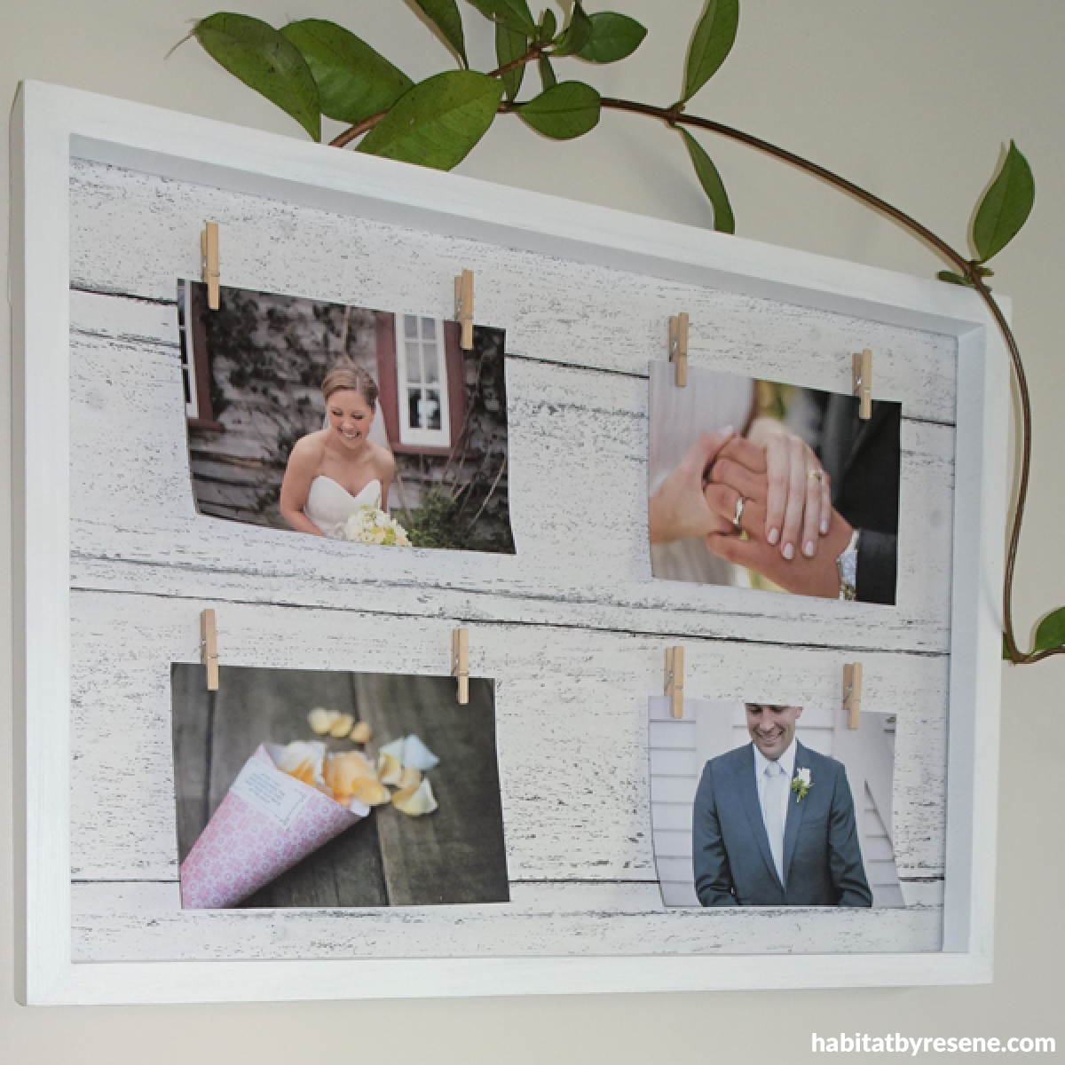 Easy DIY Rustic photo frames Habitat by Resene