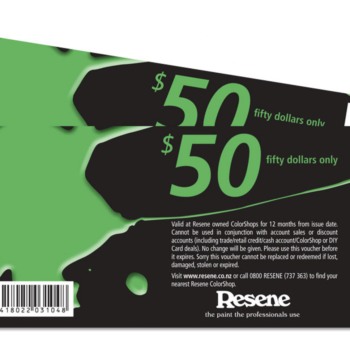 WIN Resene paint vouchers Habitat by Resene