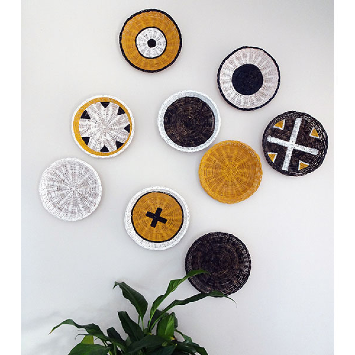 DIY woven tray wall art Habitat by Resene