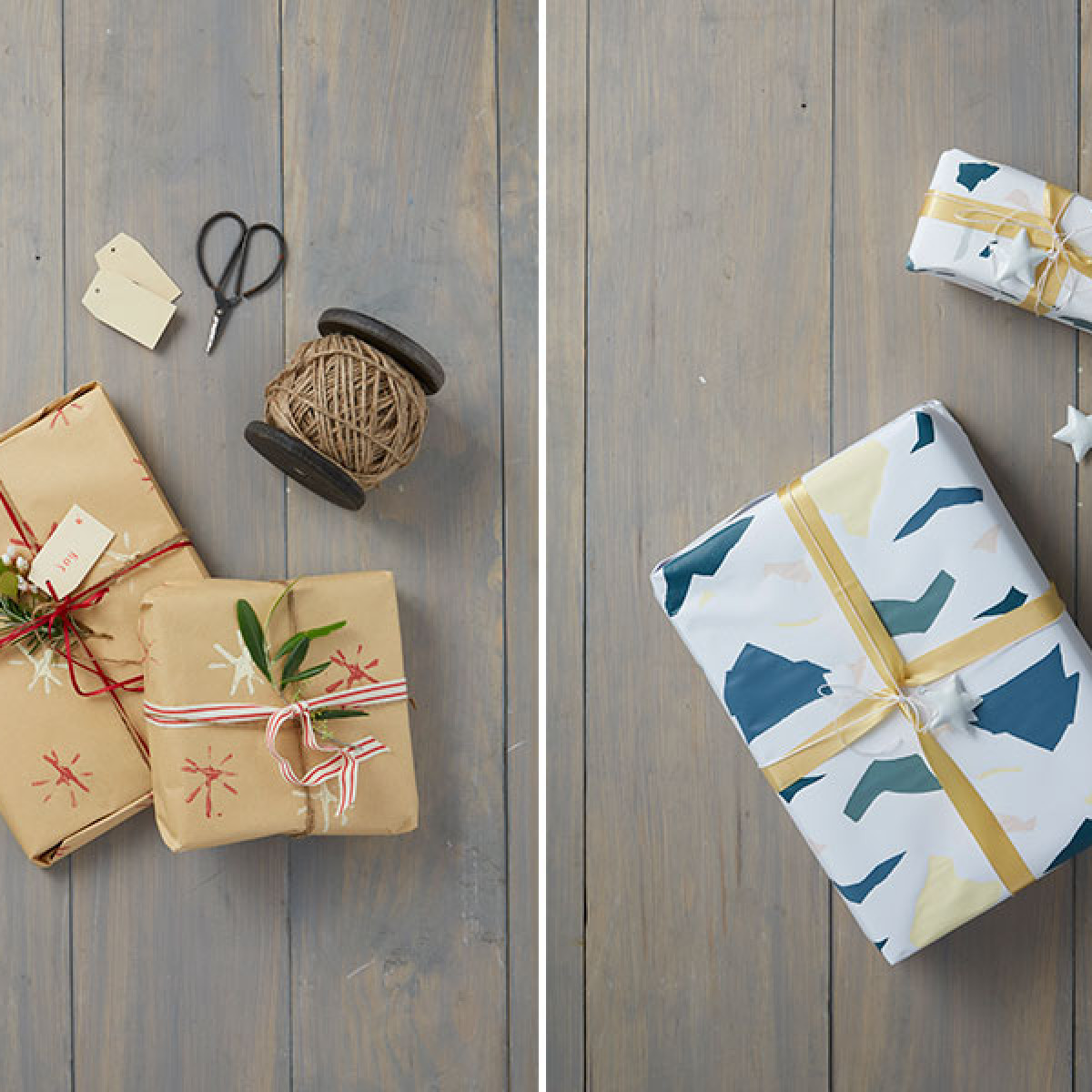 DIY Christmas wrapping paper Habitat by Resene