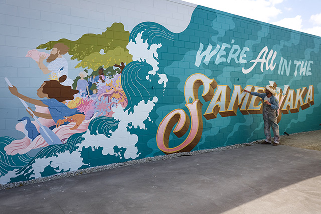 Breathtaking murals raise awareness about ocean life decline | Habitat ...