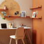Orange interiors, Orange Paint, Resene Alert Tan, Resene Paint, Home Office