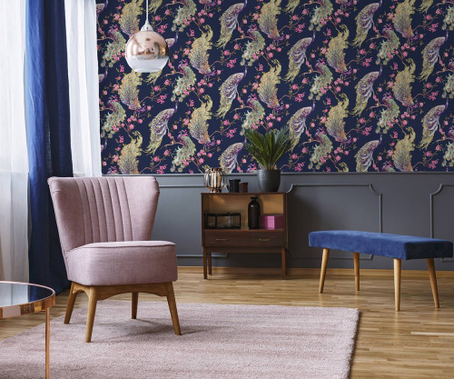 living room, living room inspiration, blue living room, velvet furniture, Resene