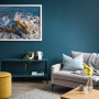 navy living room, navy walls, blue living room, decorating with blue, living room inspiration, Resene 