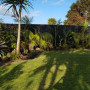 Tropical backyard, Black Fence, Resene Paint, Outdoor Paint, 